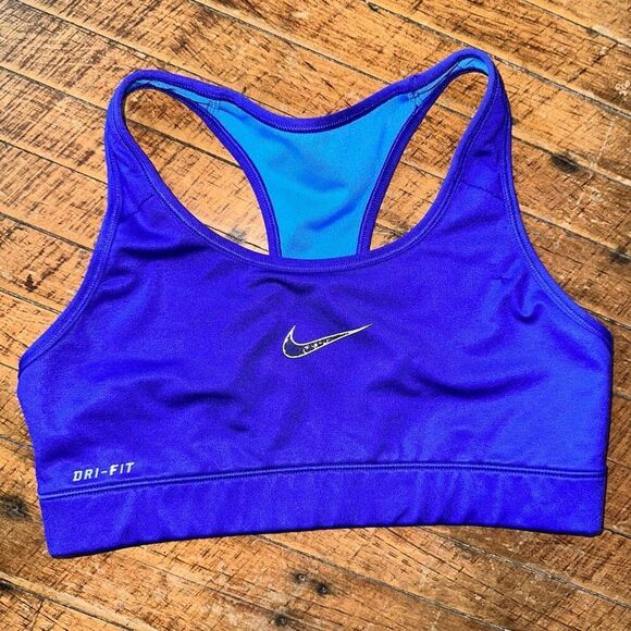 Nike Other - Nike blue two tone strappy S Athleisure sports bra